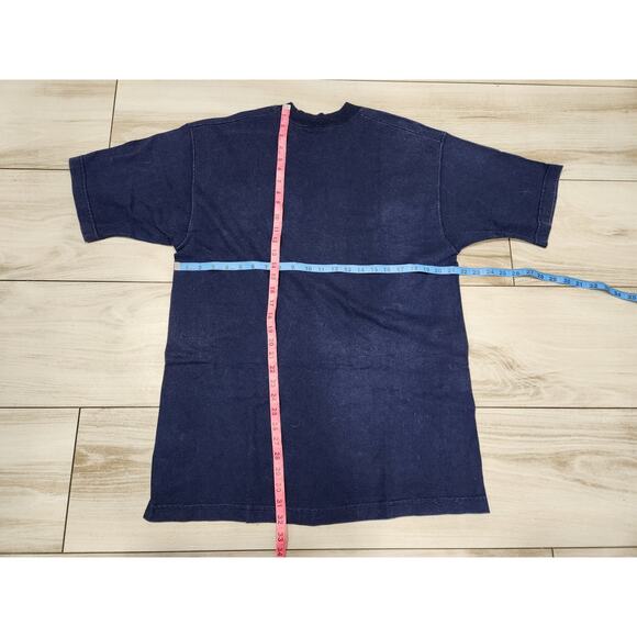 Vtg New England Patriots T Shirt Mens L 90s Embroidered Logo Graphic Pro Player - Picture 4 of 4